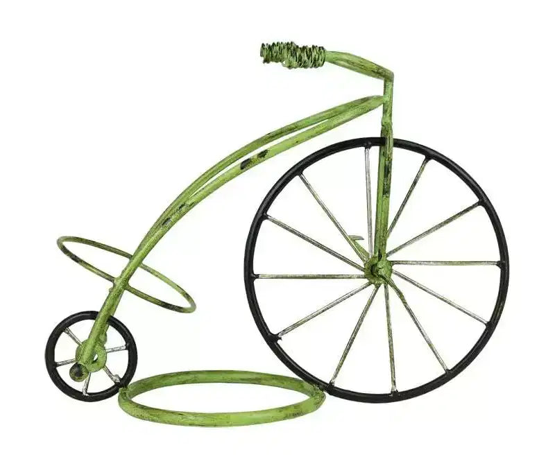 LIVEVIE Classic Vintage Bike Circus Style Wine Rack Holder Freestanding Wine Organizer Stand for Countertop or Tabletop, Perfect Home or Office D?cor
