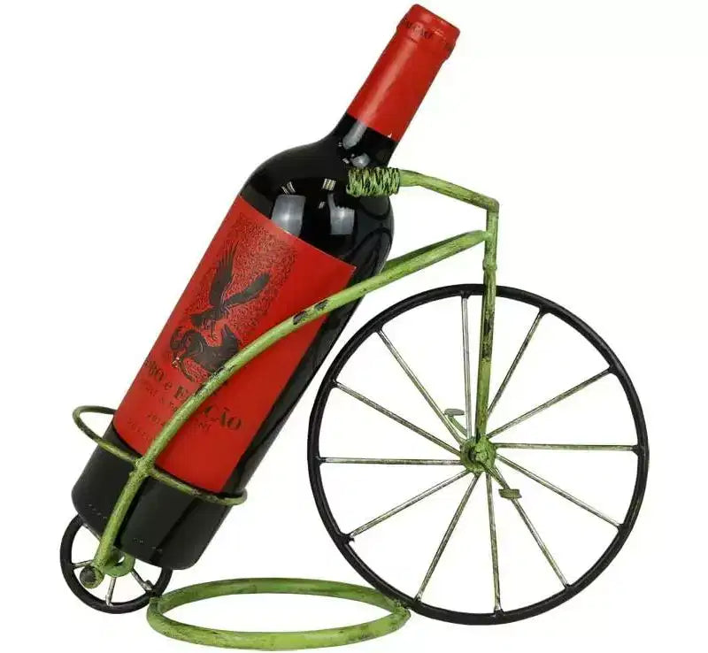 Porte-bouteilles de vin classique en forme de vélo vintage style cirque, casier à vin autoportant pour comptoir ou table, décoration parfaite pour la maison ou le bureau