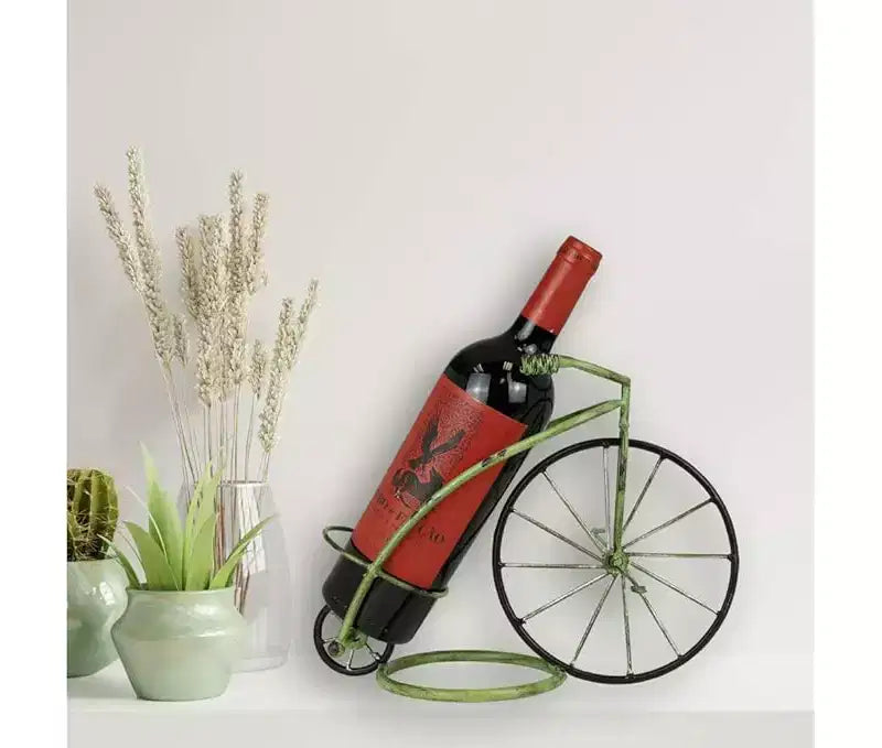 Porte-bouteilles de vin classique en forme de vélo vintage style cirque, casier à vin autoportant pour comptoir ou table, décoration parfaite pour la maison ou le bureau