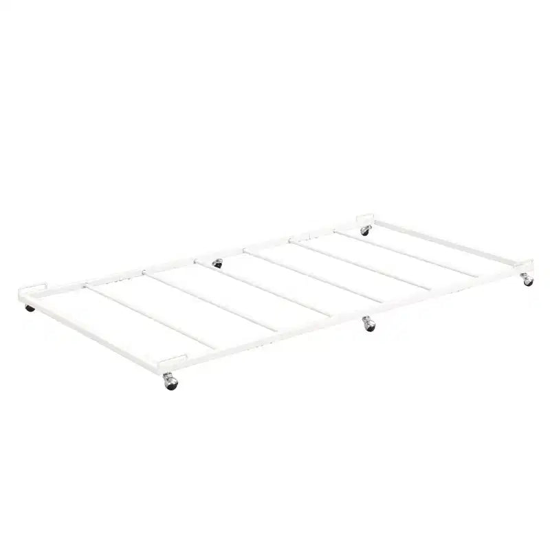 Kings Brand Furniture - Cadre de lit gigogne plateforme en métal double pour lit de repos avec lattes en acier