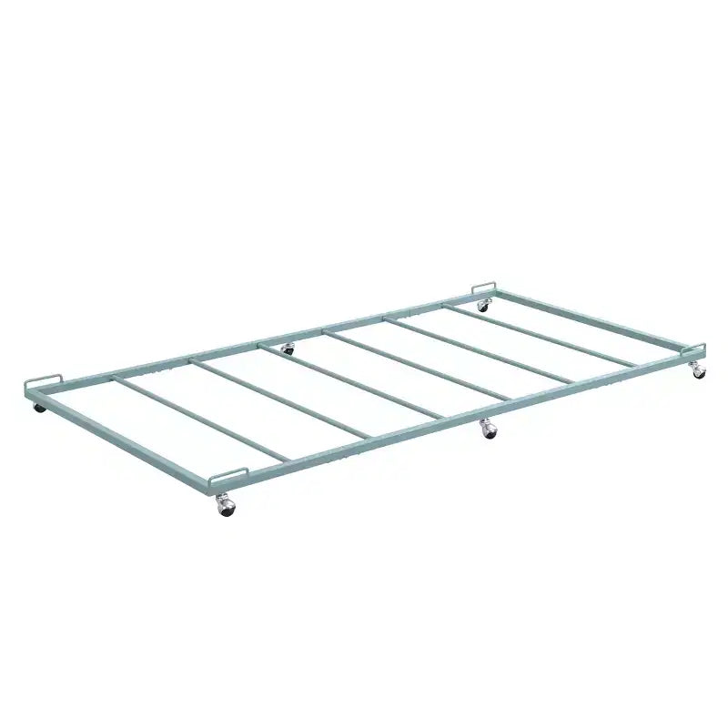 Kings Brand Furniture - Cadre de lit gigogne plateforme en métal double pour lit de repos avec lattes en acier