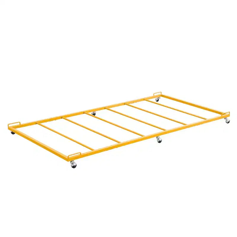 Kings Brand Furniture - Cadre de lit gigogne plateforme en métal double pour lit de repos avec lattes en acier