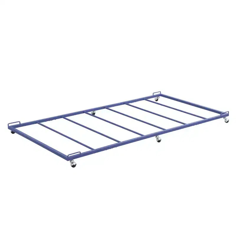 Kings Brand Furniture - Cadre de lit gigogne plateforme en métal double pour lit de repos avec lattes en acier