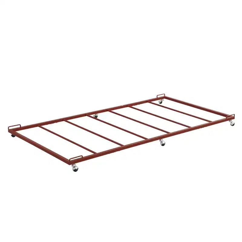 Kings Brand Furniture - Cadre de lit gigogne plateforme en métal double pour lit de repos avec lattes en acier