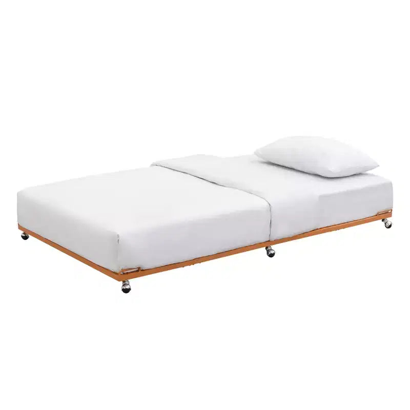 Kings Brand Furniture - Cadre de lit gigogne plateforme en métal double pour lit de repos avec lattes en acier