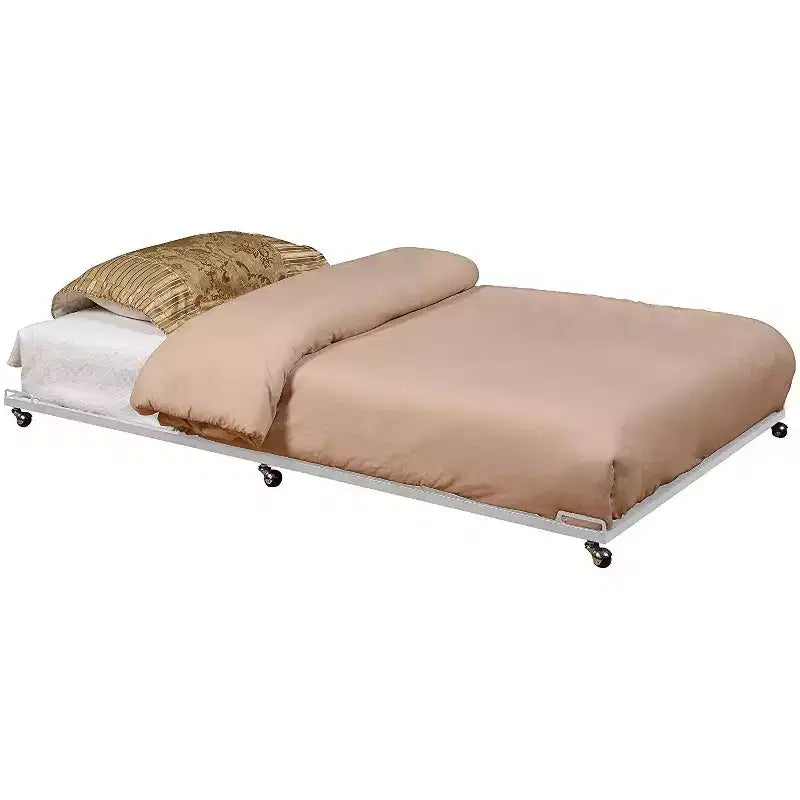 Kings Brand Furniture - Cadre de lit gigogne plateforme en métal double pour lit de repos avec lattes en acier