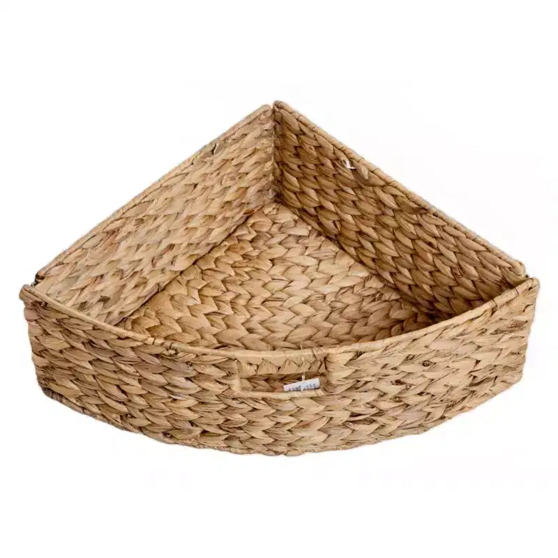EHemco Hampton Meadows Commode de rangement d'angle à 5 tiroirs avec côtés en X et 5 paniers en osier