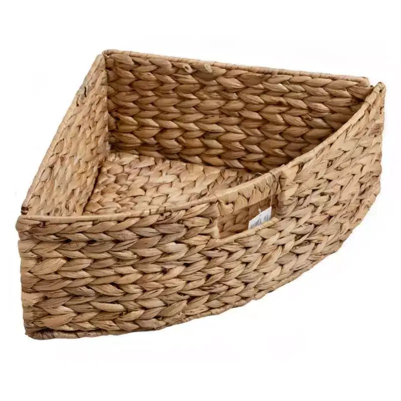 EHemco Hampton Meadows Commode de rangement d'angle à 5 tiroirs avec côtés en X et 5 paniers en osier