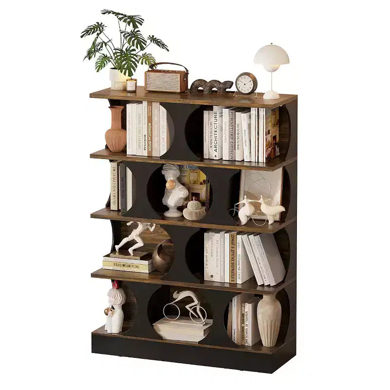 Famapy Étagère de Présentation Style Industriel Moderne avec Design Géométrique et Multiples Niveaux