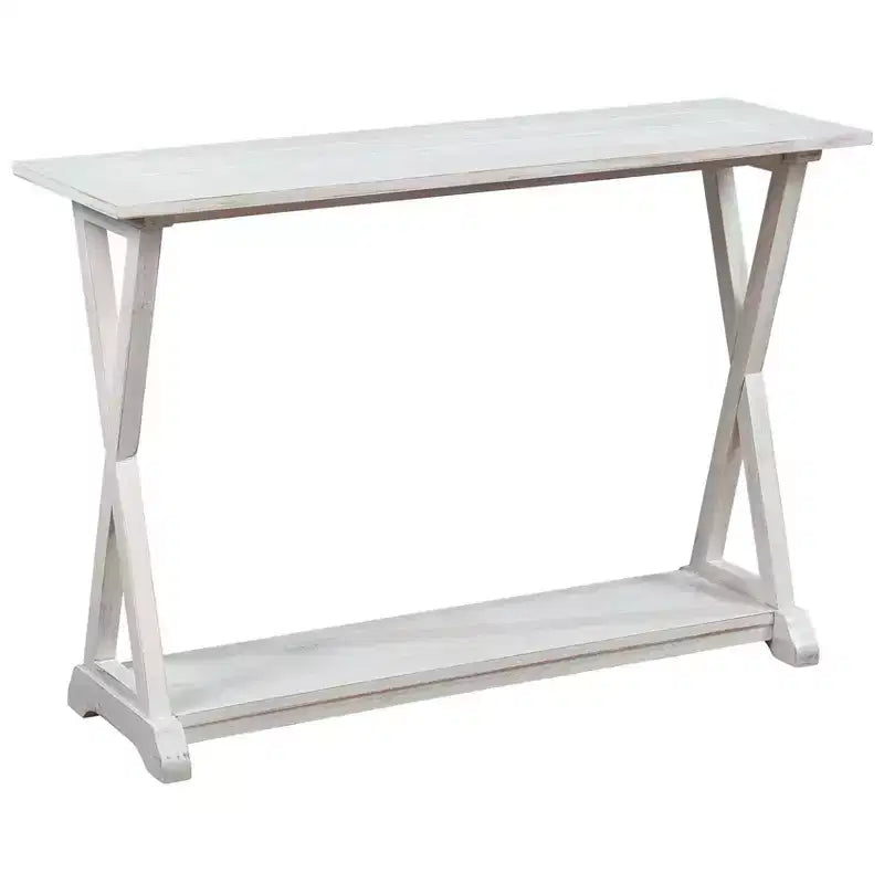 EHemco X-Farmhouse Table Console Table d'appoint avec Étagère de Rangement