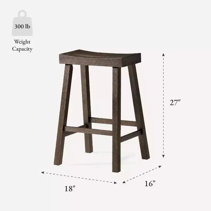 Tabouret de comptoir en bois sans dossier Maven Lane Vincent 27