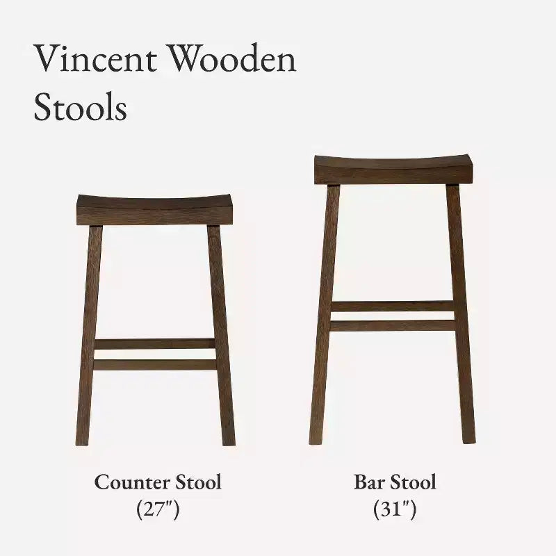 Tabouret de comptoir en bois sans dossier Maven Lane Vincent 27