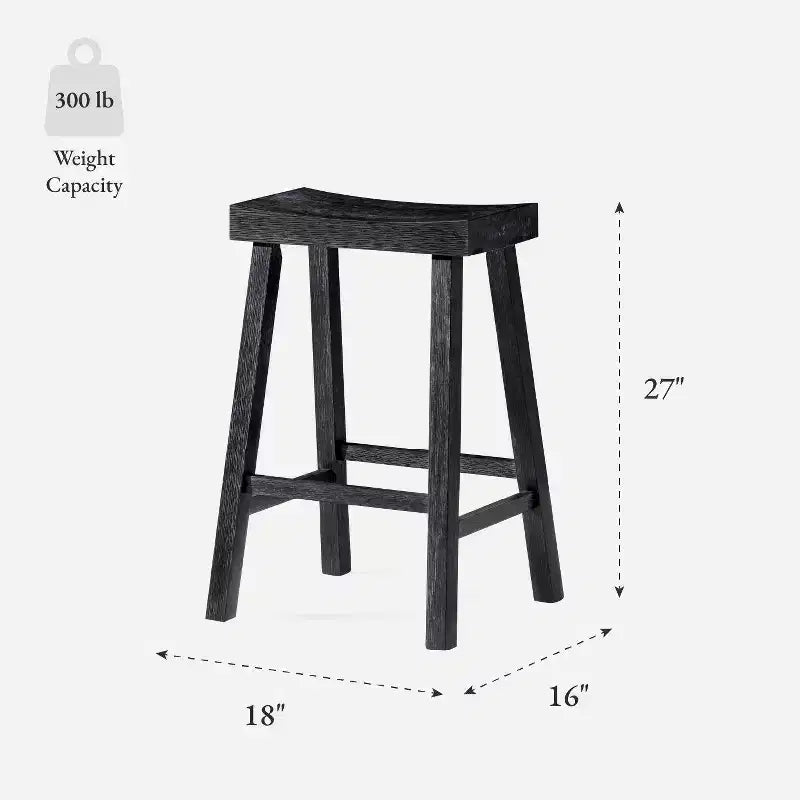 Tabouret de comptoir en bois sans dossier Maven Lane Vincent 27