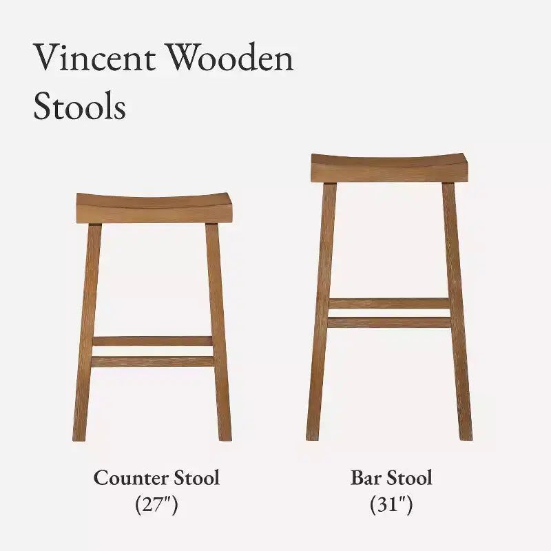 Tabouret de comptoir en bois sans dossier Maven Lane Vincent 27