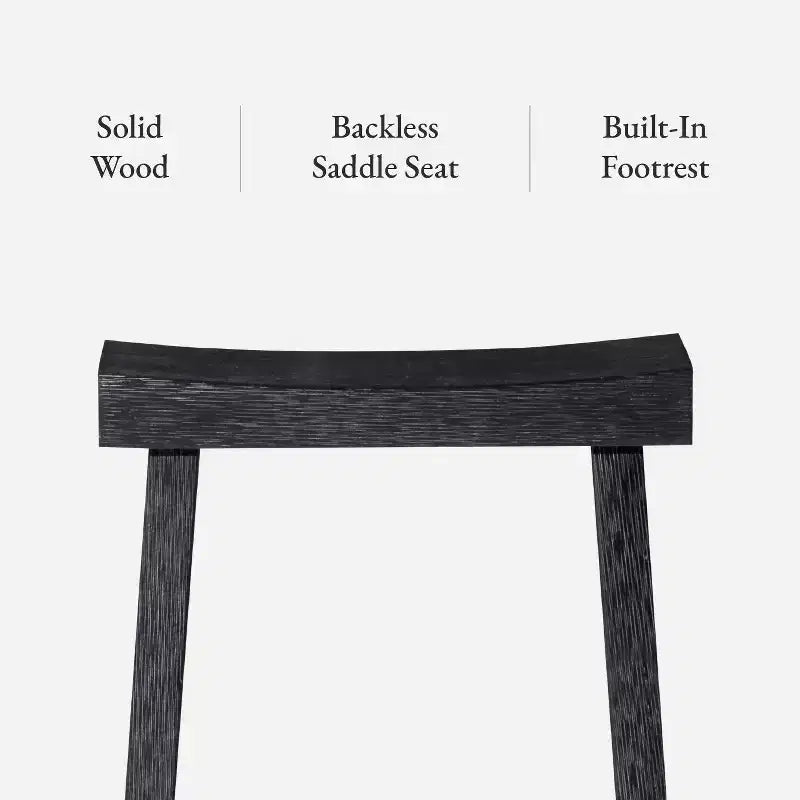 Tabouret de comptoir en bois sans dossier Maven Lane Vincent 27