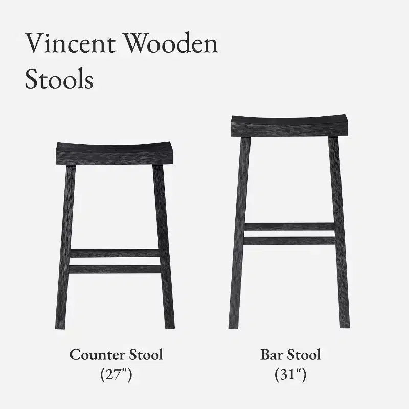 Tabouret de comptoir en bois sans dossier Maven Lane Vincent 27