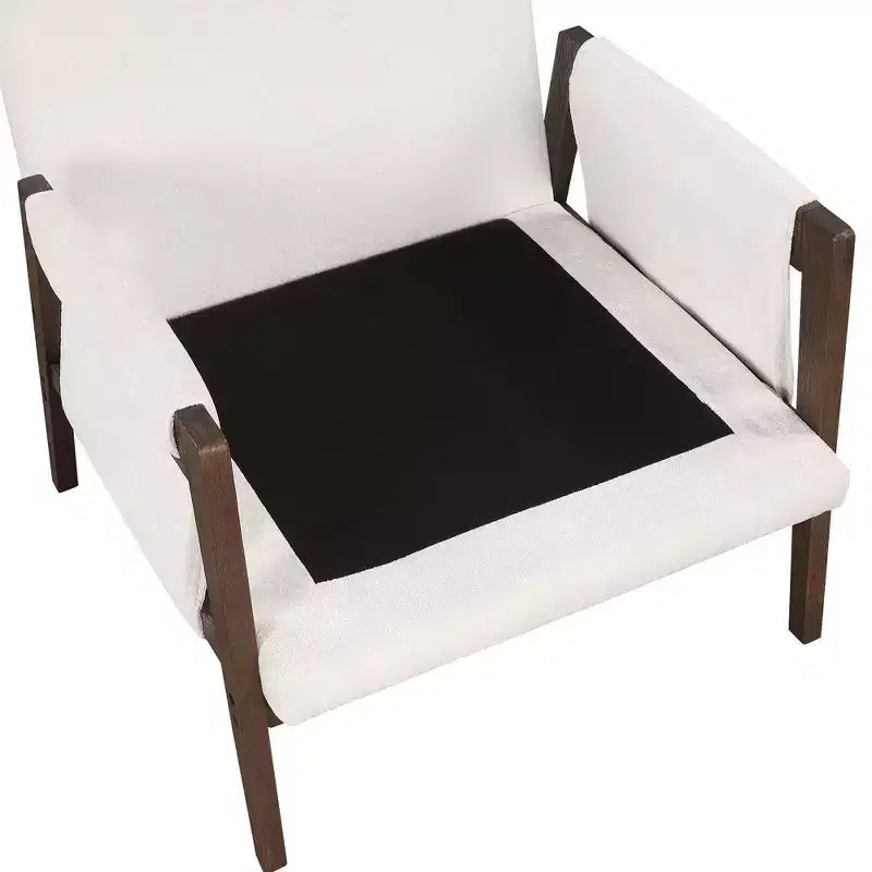 Fauteuil d'appoint moderne en velours, chaise de salon capitonnée, fauteuil élégant de style Mid-Century avec pieds en bois de caoutchouc pour salle de lecture, chambre à coucher