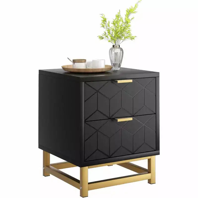 Commode 2/3/4/5/6/7 Tiroirs avec Pieds en Métal, Organiseur de Commode en Bois avec Rangement Large, Commode Moderne pour Chambre, Salon, Couloir