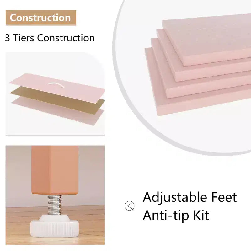 Commode avec 10 tiroirs en tissu, meuble TV pour téléviseur de 50 pouces, meuble console multimédia avec rangement, mobilier de salon