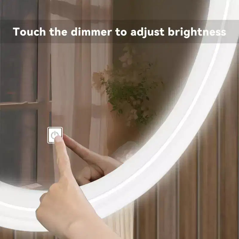 27.5 Ensemble coiffeuse extensible avec miroir LED et tabouret