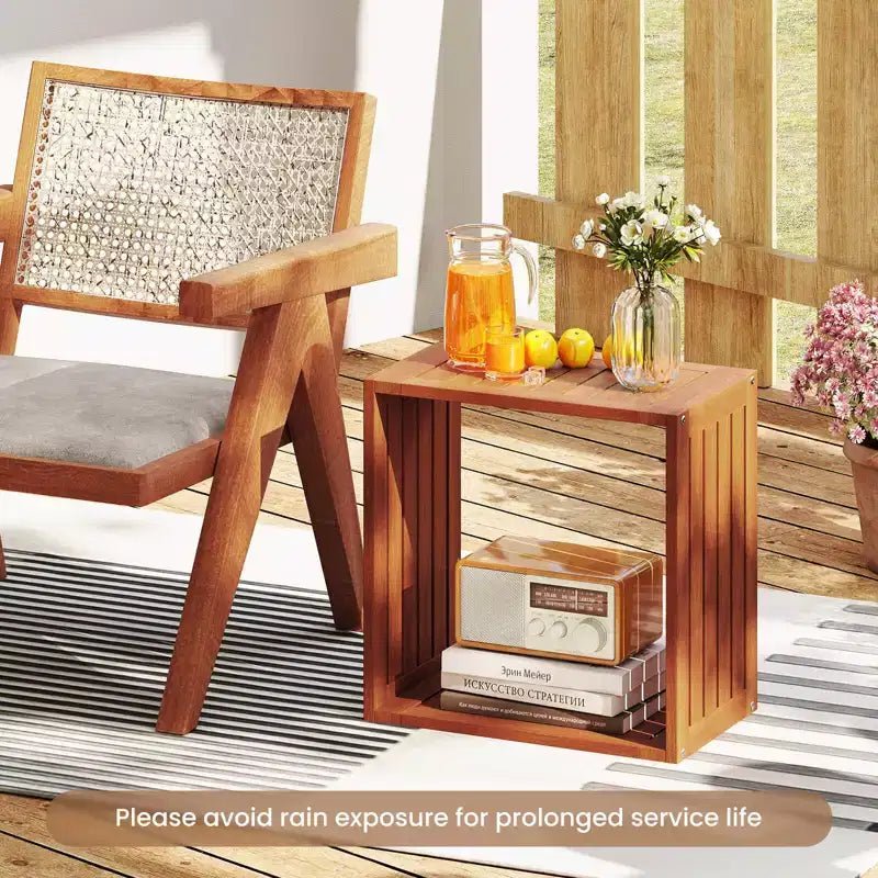 1/2 PCS 3 Organiseurs de Rangement Cubiques Étagères Bibliothèques Empilables pour Petits Espaces Teck