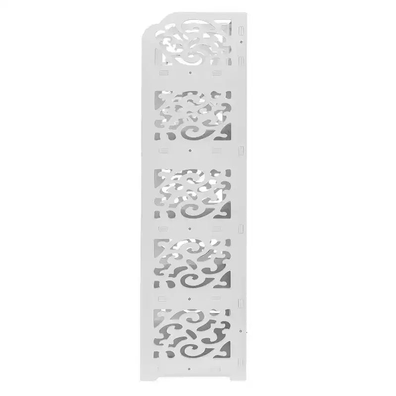 Étagère à chaussures autoportante 5 niveaux en PVC blanc (polychlorure de vinyle) 42,01 cm l.