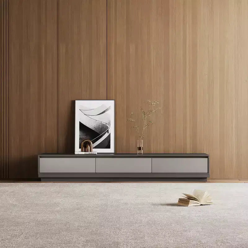 Meuble TV extensible Mid-Century Modern78.7, Largeur maximale de 141.7, Avec 3 tiroirs de rangement