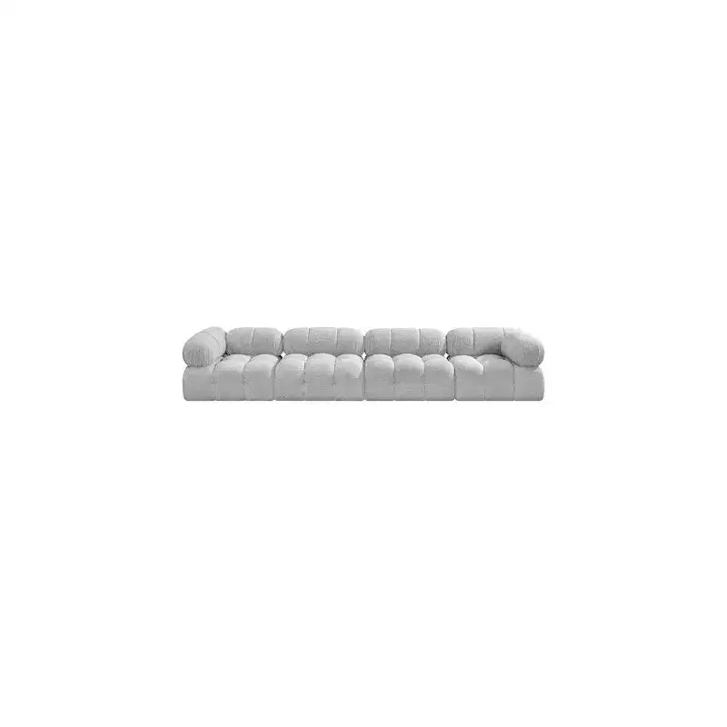 Canapé modulable Ames Grey en tissu bouclé