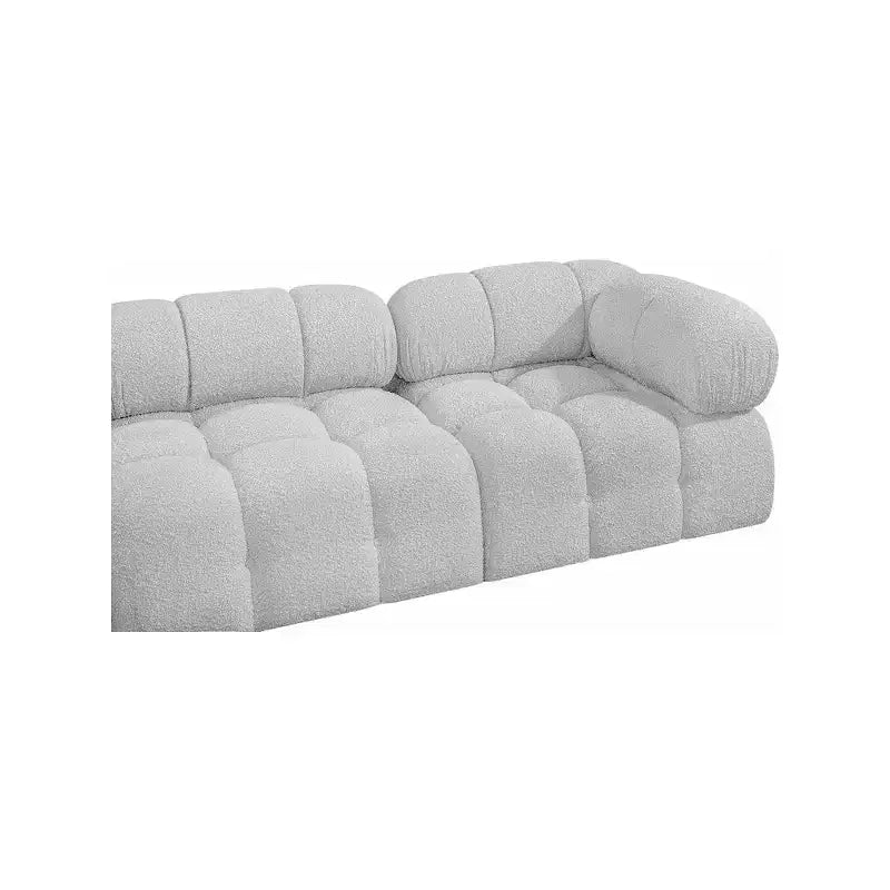 Canapé modulable Ames Grey en tissu bouclé