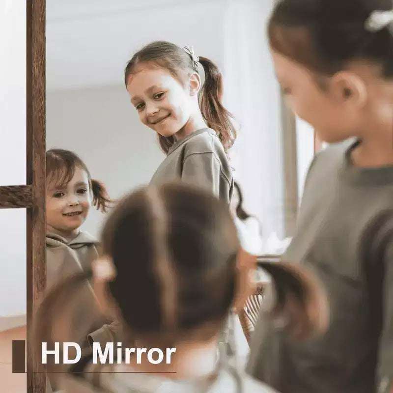 Miroir en pied Cadre en bois massif grille Angle droit Arc 71x31x1po Ouvrable Sans support