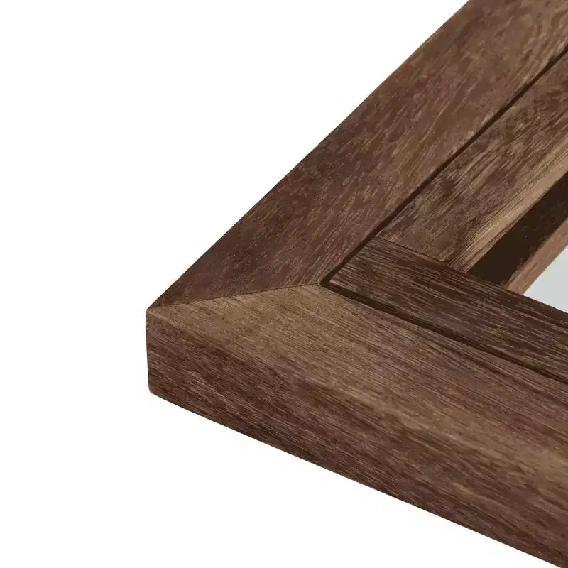 Miroir en pied Cadre en bois massif grille Angle droit Arc 71x31x1po Ouvrable Sans support