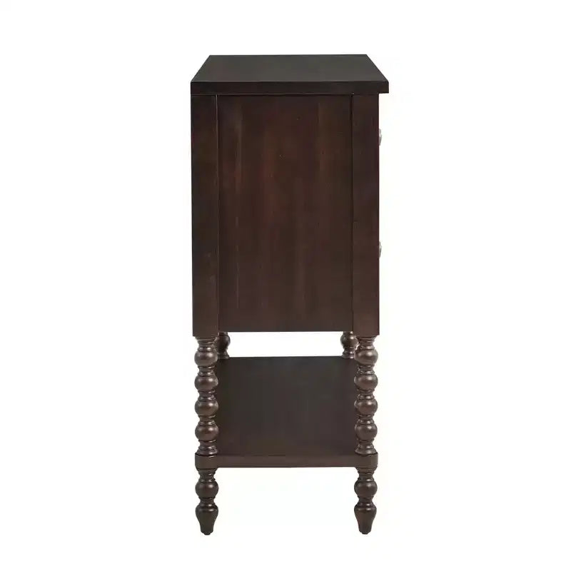 Commode d'appoint 2 tiroirs marron Maroc