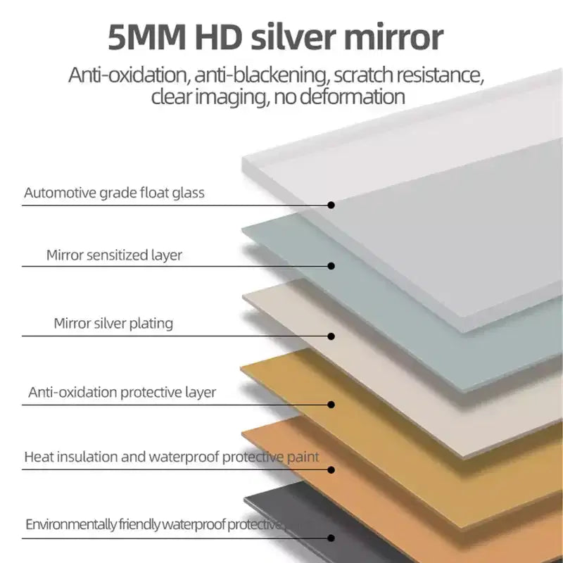 Miroirs de salle de bain éclairés Brin Modern 48'' anti-buée avec 3 couleurs et 5 niveaux d'intensité variable