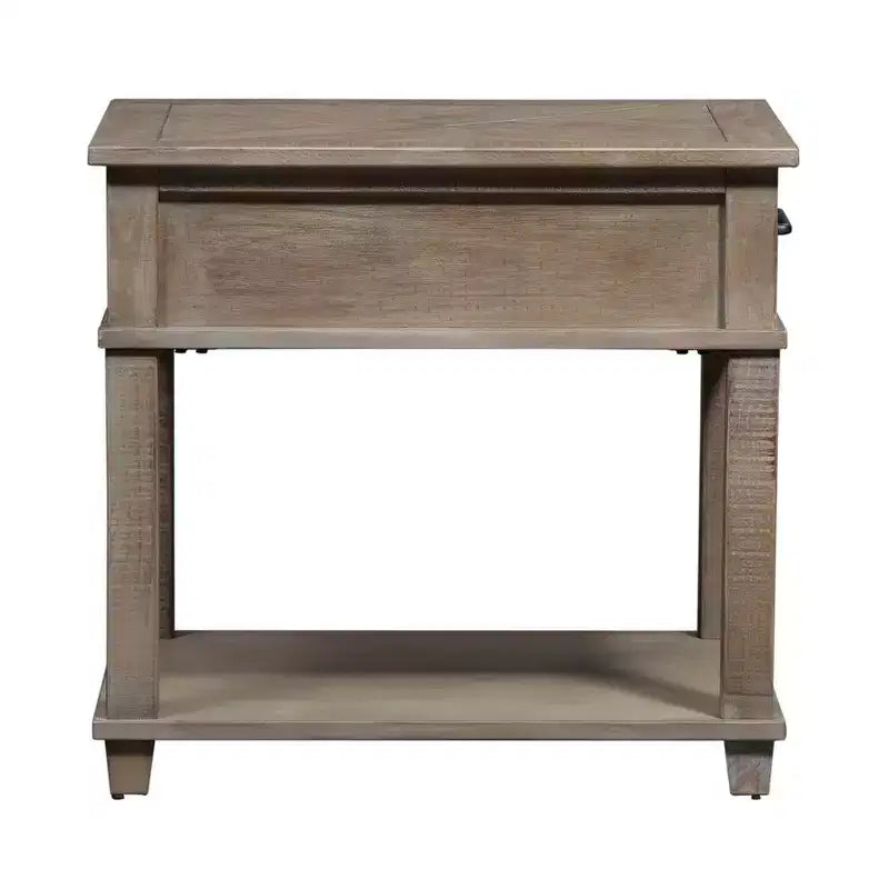 Liberty Furniture, Table d'appoint rectangulaire Parkland Falls taupe vieilli