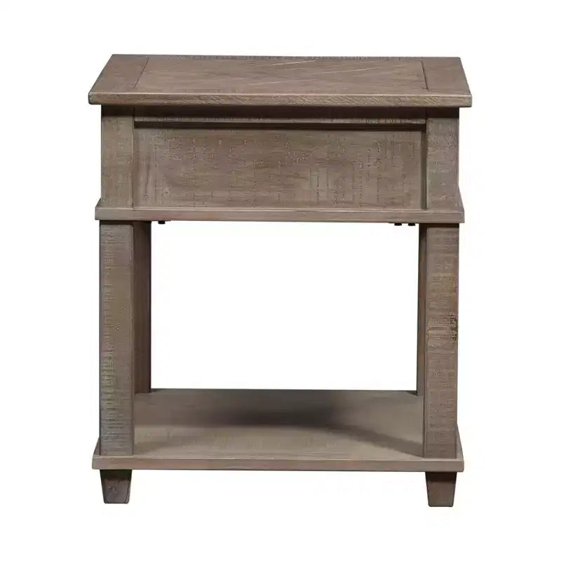 Liberty Furniture, Table d'appoint rectangulaire Parkland Falls taupe vieilli