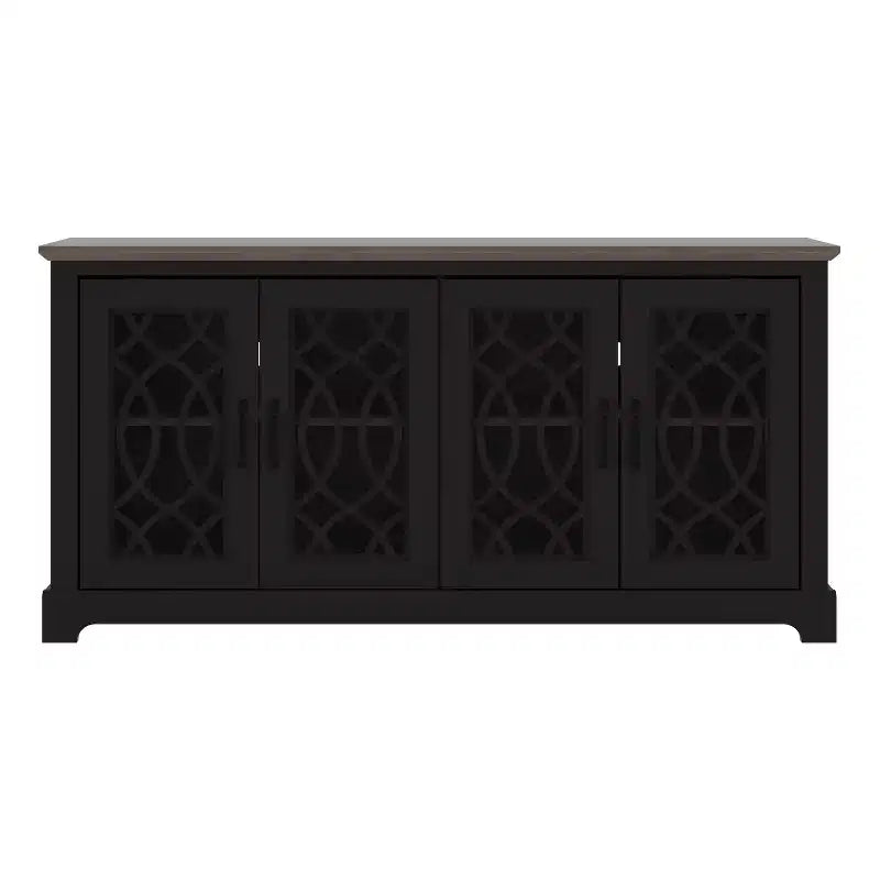 Meuble TV avec rangement et motif découpé décoratif 59,6 L 15,7 P 29,3 H