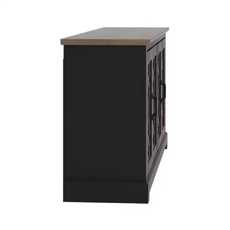 Meuble TV avec rangement et motif découpé décoratif 59,6 L 15,7 P 29,3 H