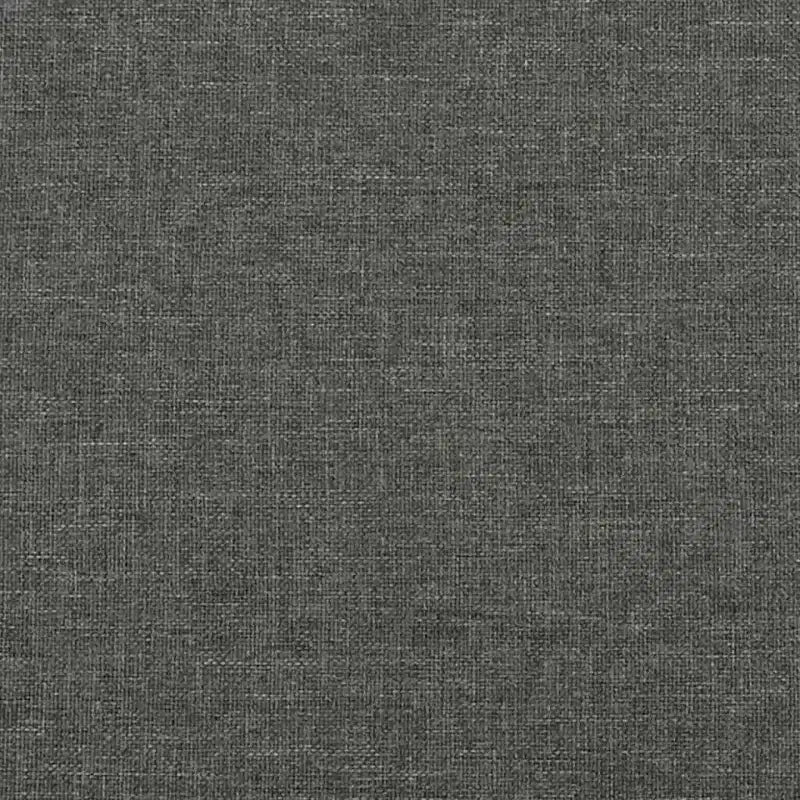 Cadre de lit gris foncé polyester Queen rectangulaire moderne