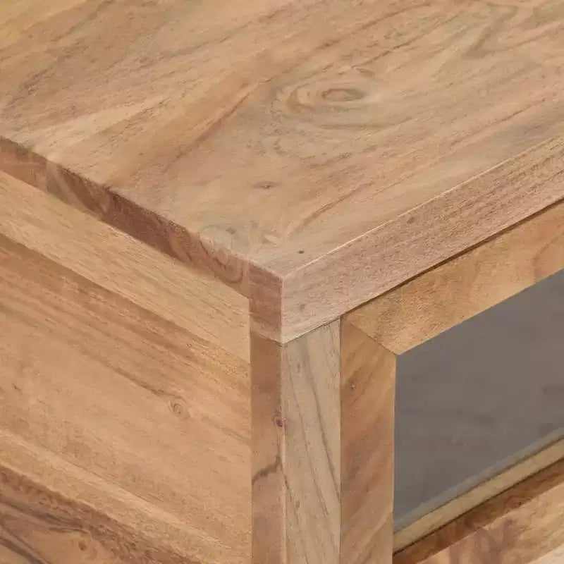 Table basse 89,9 x 60 x 40 cm en bois d'acacia massif