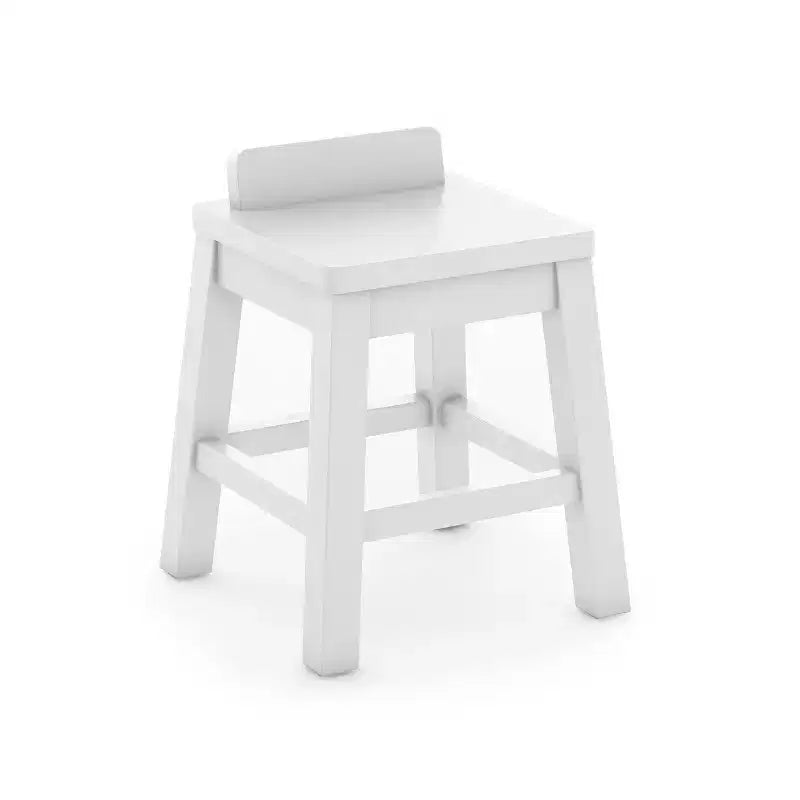 Ensemble de 2 tabourets artisanaux pour enfants : chaises en bois anti-bascule pour table d'activités pour enfants | Tabourets pour table de jeu pour tout-petits