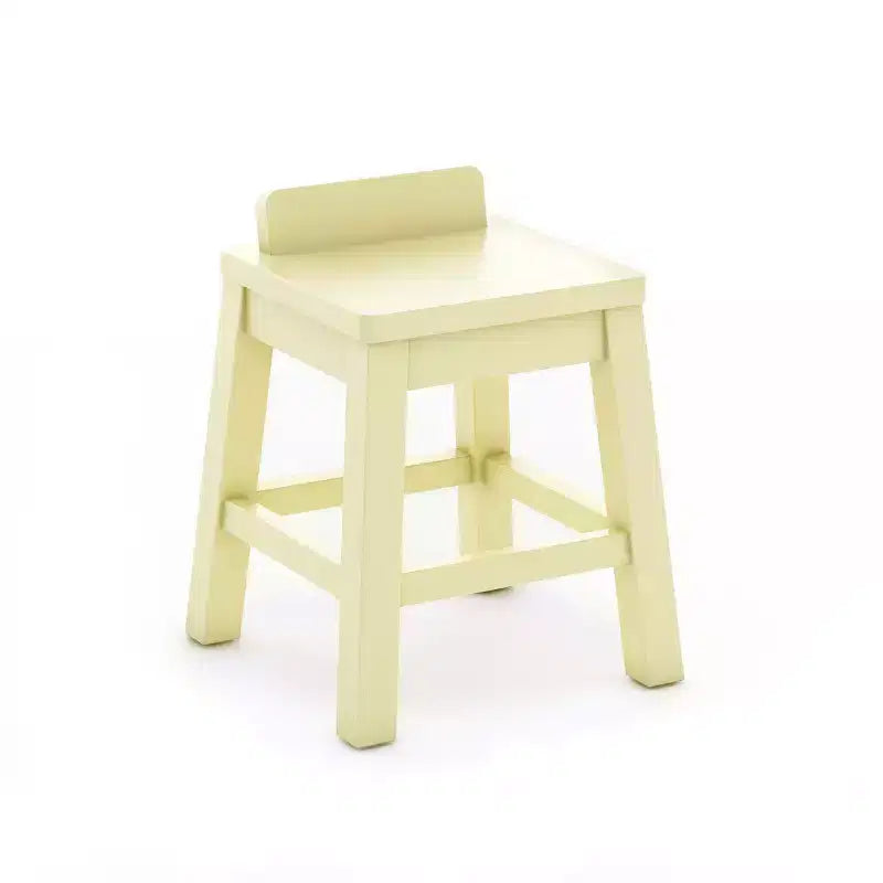 Ensemble de 2 tabourets artisanaux pour enfants : chaises en bois anti-bascule pour table d'activités pour enfants | Tabourets pour table de jeu pour tout-petits